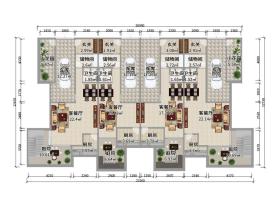 联排别墅户型图