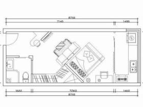 单身公寓平面图