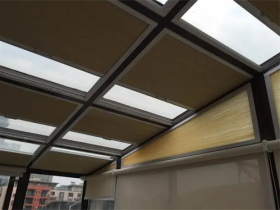 阳光房遮阳隔热顶帘